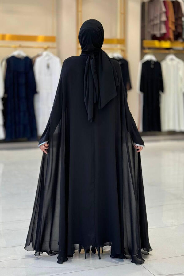 Elbise Abaya Takım 3921 Siyah - 2